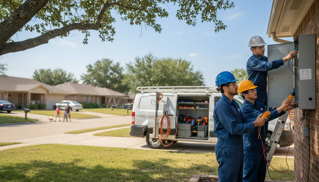 Certified electrician providing emergency electrical services in Transfer, PA